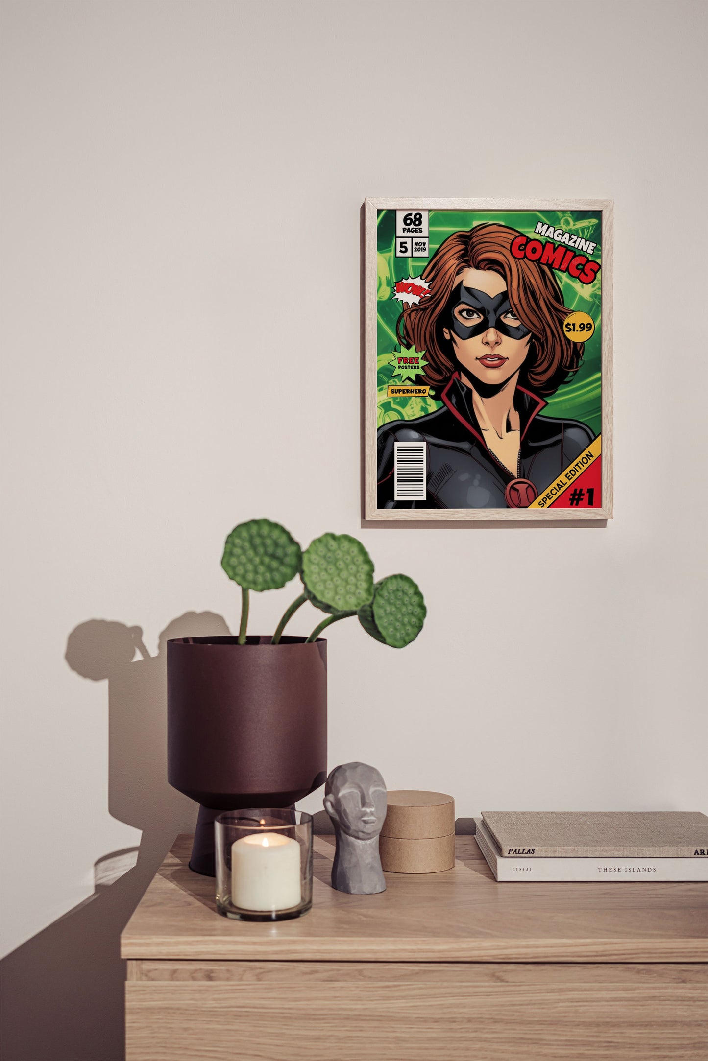 HeroInk™ Personalized Superhero Comic Poster